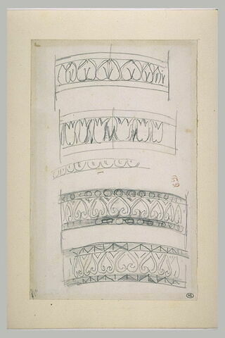 Etudes de décorations de colonnes, image 2/2