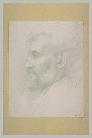 Portrait d'E. Lantéri, sculpteur, image 2/2