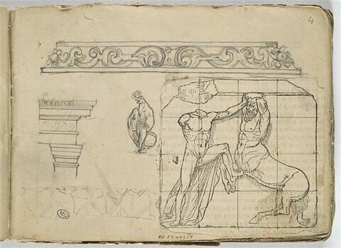 Combat d'un Centaure et d'un Lapithe, d'après un bas-relief antique
