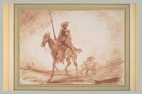 Don Quichotte et Sancho Pança, image 1/1