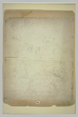 Etude pour le plafond de la Galerie d'Apollon au Louvre, image 2/2
