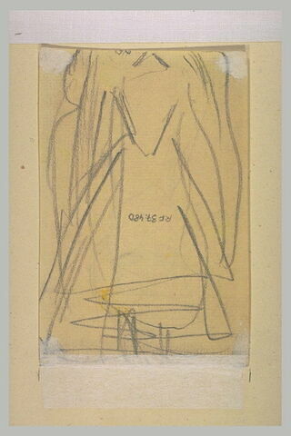 Fragment d'une silhouette féminine en robe longue, image 1/1
