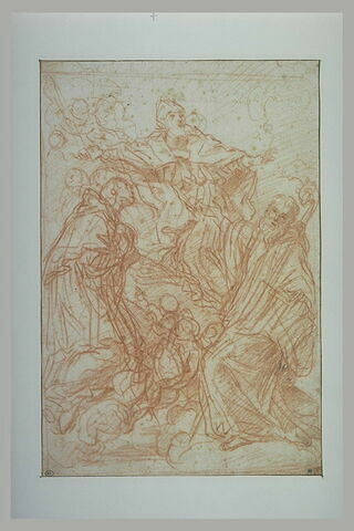 Etude pour un tableau d'autel avec trois saints, image 1/1