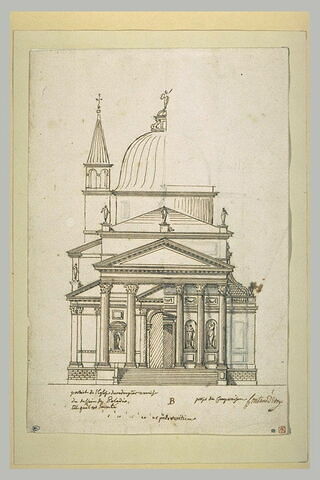 Etude comparative d'après la façade de l'église du Redentore à Venise