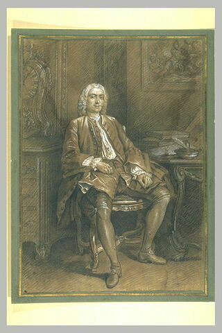 Portrait de Monsieur Pierre Berthelin de Neuville, assis, de face, image 2/2