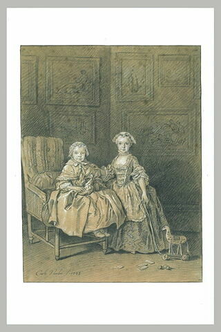 Portraits de Catherine-Félicité et Adélaïde Berthelin de Neuville, image 2/2