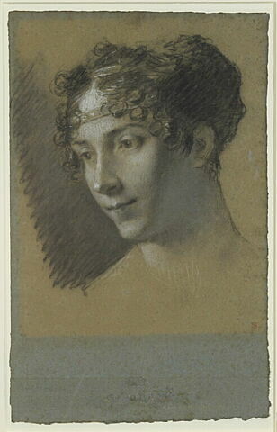 Portrait de l'Impératrice Joséphine, tête de trois quarts