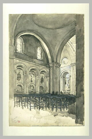 Angoulême : cathédrale Saint-Pierre, une travée de la nef, image 1/1