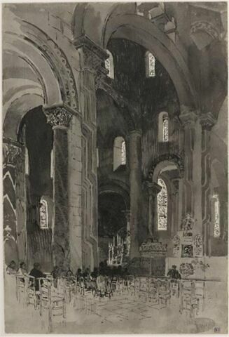 Issoire : l'égise, croisée du transept
