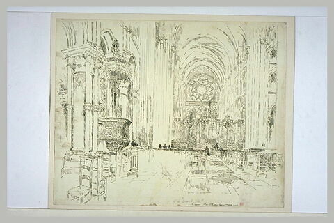 La cathédrale de Laon : le choeur vu de la nef, image 1/1
