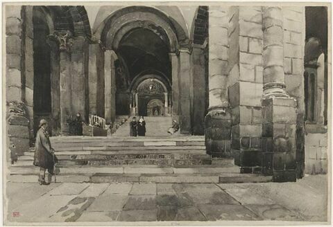 La cathédrale du Puy : l'escalier sous la nef, image 1/2