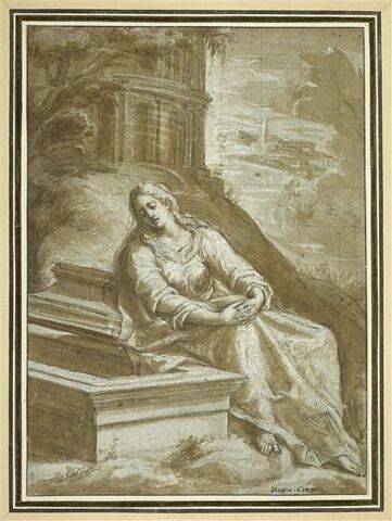 Sainte Madeleine assise près du tombeau, image 1/2