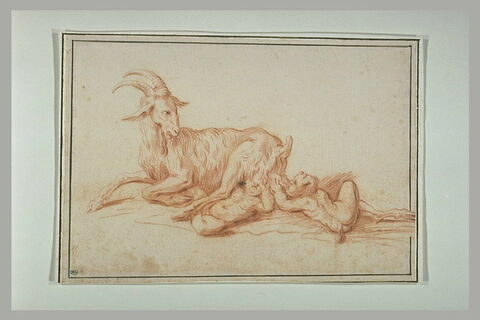 Deux jeunes satyres tétant une chèvre : Philandros et Phylacidès (?), image 1/1