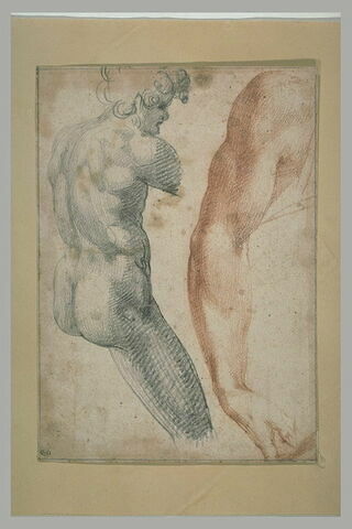 Figure fragmentaire d'un homme, et bras droit, image 1/1