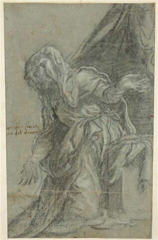 Etude pour la figure de la Vierge de l'Annonciation du musée des Beaux-Arts de Caen