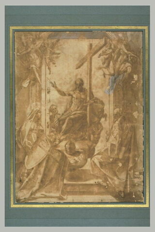 Apparition du Christ au pape saint Grégoire et à une sainte, image 1/1
