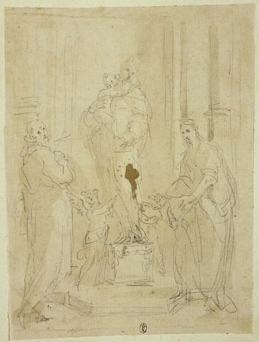 Vierge à l'Enfant avec saint François et saint Jean l'Evangéliste