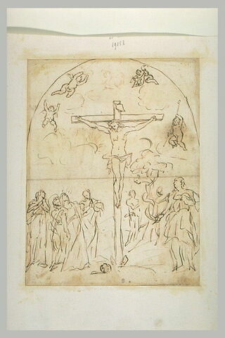 Le Christ en croix , avec Adam et Eve, image 1/1