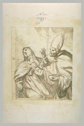 Sainte Thérèse d'Avila, et un évêque