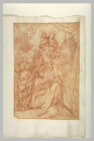 Vierge à l'Enfant avec sainte Brigitte, saint Sébastien et un saint évêque