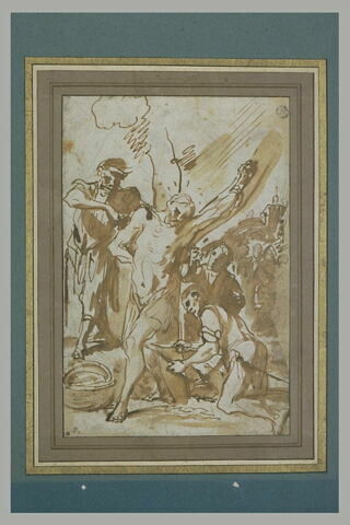 Martyre d'un saint attaché à un arbre (saint Barthélémy ?), image 3/3