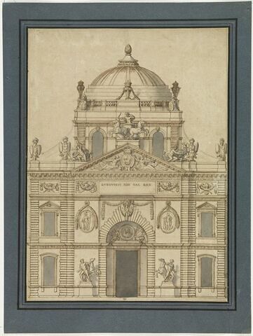 Projet pour la partie centrale de la façade orientale du Louvre
