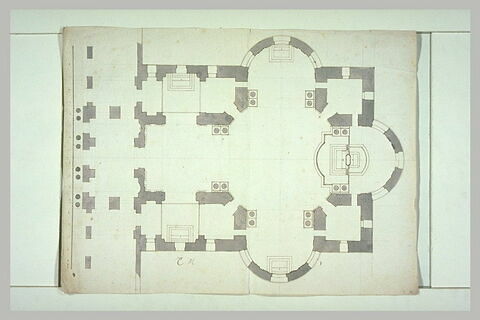 Plan d'une chapelle (milieu de l'aile nord), image 1/1