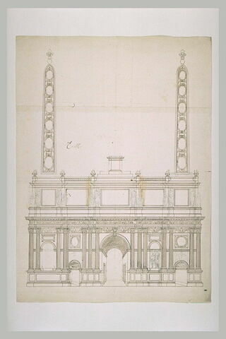 Projet pour l'arc de triomphe de la rue Saint-Antoine à Paris, image 1/1