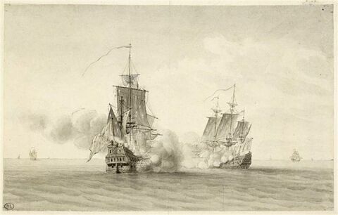 Jean Bart prend un vaisseau espagnol en 1683, image 1/2
