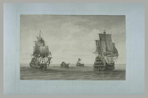 Jean Bart et Forbin ne se rendent qu'après la retraite de leur flotte, 1689, image 2/2