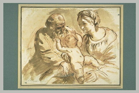 Sainte Famille avec saint Joseph jouant avec l'Enfant, image 1/1