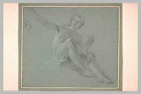 Apollon assis, et reprise de la main droite, image 1/1