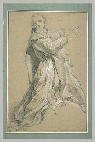 Homme drapé, tourné vers la droite : saint Sulpice, image 1/1