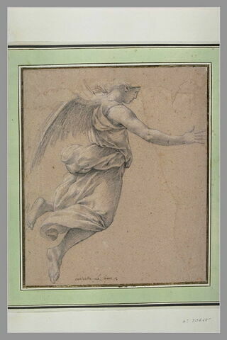 Un ange : étude pour le septième tableau de la vie de saint Bruno, image 2/2