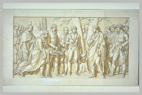 Arc de triomphe du Carrousel : entrée de Vienne, bas-relief, image 2/2