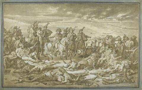Napoléon à la bataille d'Eylau le 8 Février 1807