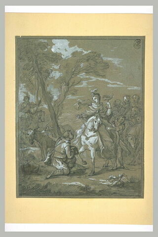Rencontre de Don Quichotte et Sancho Pança avec la duchesse