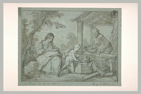 Saint Joseph charpentier avec la Vierge et l'Enfant, image 1/1