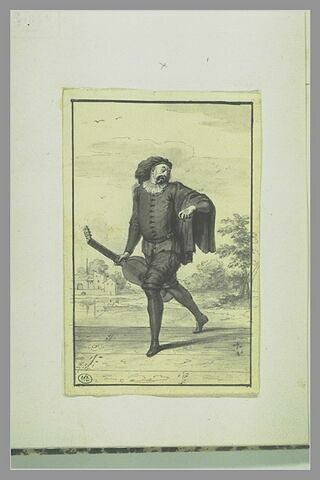 Joseph Tortoriti dans le personnage de Scaramouche napolitain, image 2/2