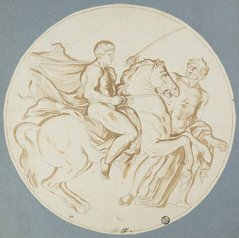 Hercule apprenant l'équitation avec Amphitryon, image 1/2