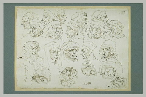 Vingt têtes d'artistes italiens de la Renaissance, image 2/2