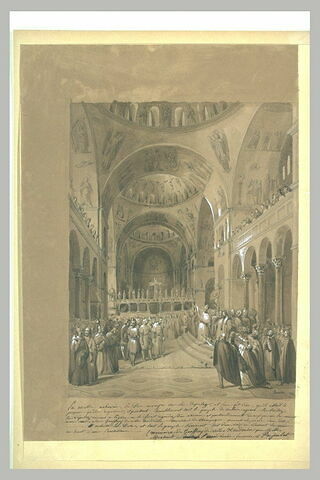 Episode des croisades dans l'église saint Marc à Venise, image 1/1