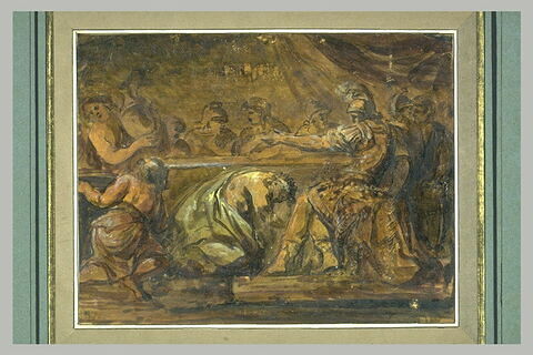 Le roi Priam demandant à Achille de lui rendre le corps d'Hector, image 1/1