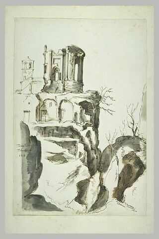 Vue des ruines du temple de la Sibylle Tiburtine à Tivoli, image 1/1