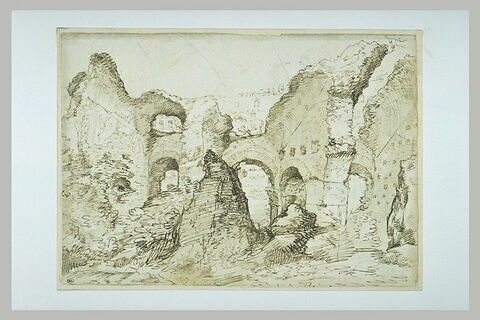 Vue d'une partie des ruines du Colisée