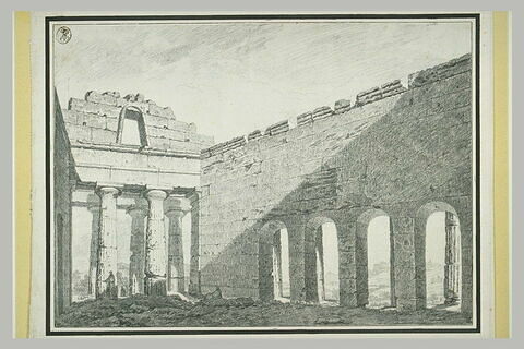 Vue de l'intérieur du temple de la Concorde à Agrigente, image 1/1