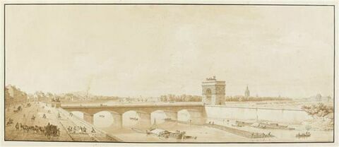 Projet d'un arc de triomphe sur le pont d'Iena, image 1/2