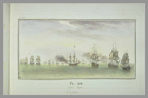 Campagnes de Duguay-Trouin : prise d'un vaisseau portugais, 1706