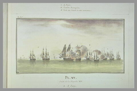 Campagnes de Duguay-Trouin : attaque d'une flotte portugaise, 1706