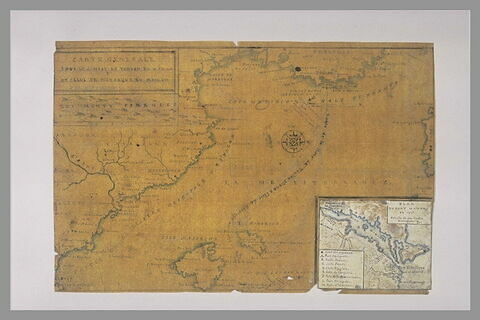 Carte explicative des combats de Toulon, en 1744 et de Minorque, en 1756